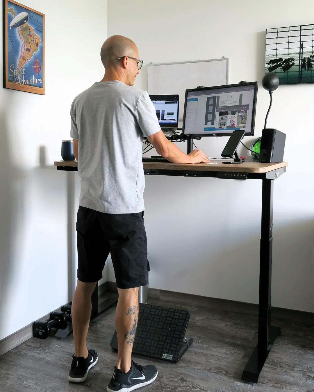 Standing Desk Caramelo Negro - Cliente